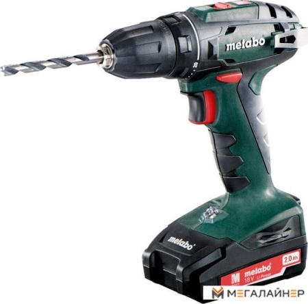 Дрель-шуруповерт Metabo BS 18 602207560 (с 2-мя АКБ 2 Ah) купить в Минске с доставкой