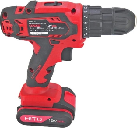 Дрель-шуруповерт HITO CD1202 (с 2-мя АКБ) купить в Минске с доставкой