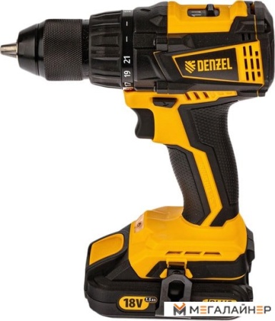 Дрель-шуруповерт Denzel BLDL-IB-IB-18-02 (с 2-мя АКБ, кейс) купить в Минске с доставкой