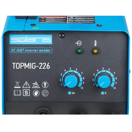 Сварочный инвертор Solaris TOPMIG-226 (горелка 3 м)