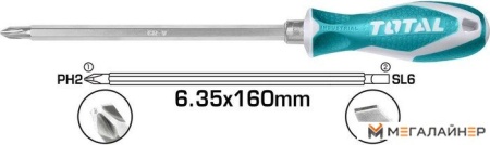 Купить Отвертка Total THT250206 в Минске с доставкой