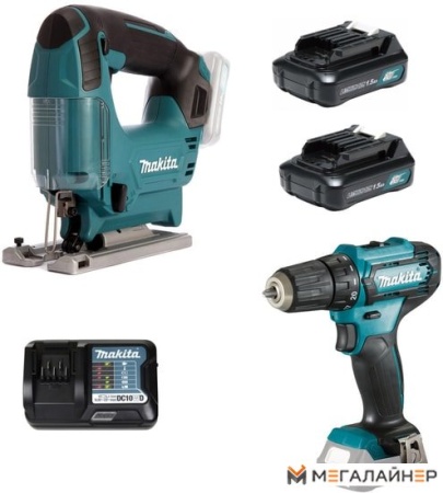 Дрель-шуруповерт Makita CLX237 (с 2-мя АКБ +лобзик) купить в Минске с доставкой
