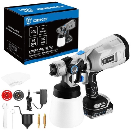 Краскораспылитель Deko SG20DK Max 083-1135 (с 1-им АКБ)