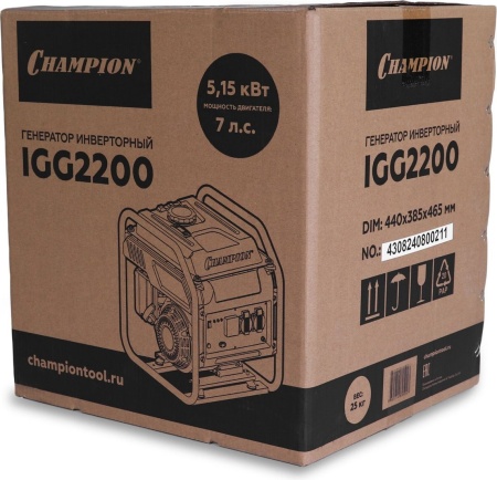 Купить Бензиновый генератор Champion IGG2200 в Минске с доставкой по РБ