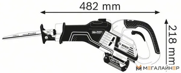 Сабельная пила Bosch GSA 18V-32 Professional 06016A8108 (без АКБ) купить в Минске с доставкой