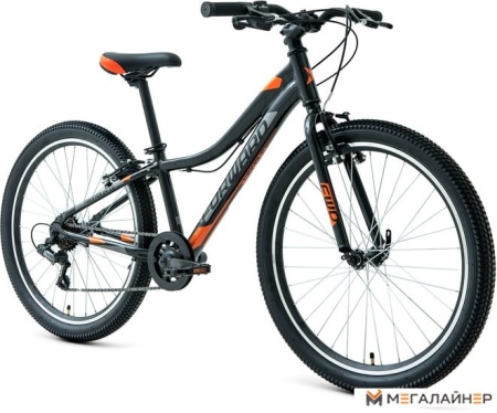 Велосипед Forward Twister 24 1.0 2021 (черный)