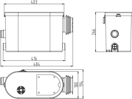 Канализационная установка Jemix STP-200 Lux купить в Минске с доставкой
