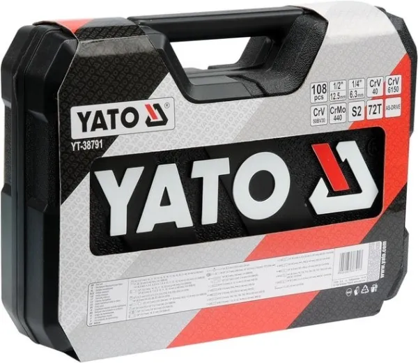 Универсальный набор инструментов Yato YT-38791 (108 предметов) купить в Минске с доставкой