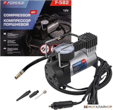 Компрессор поршневой автомобильный 14A 12V Forsage F-582