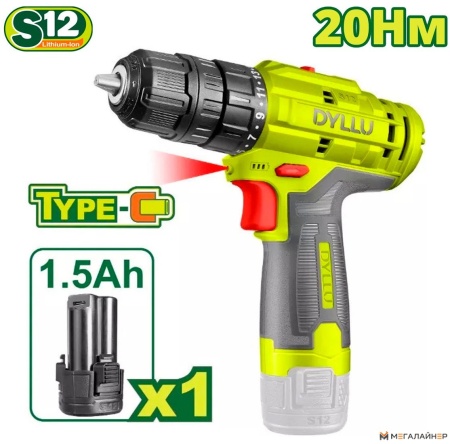 Дрель-шуруповерт Dyllu DTCDS520 (с 1-им АКБ) купить в Минске с доставкой