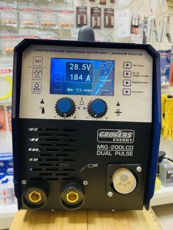 Сварочный полуавтомат GROVERS ENERGY MIG-200 LCD DUAL PULSE