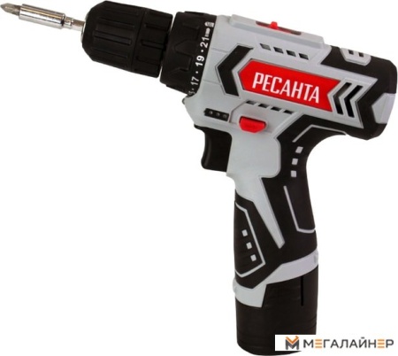 Дрель-шуруповерт Ресанта ДА-12-2Л (с 2-мя АКБ) купить в Минске с доставкой