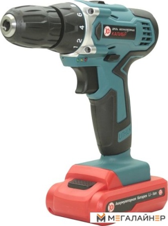 Дрель-шуруповерт Калибр ДА-18/2А (с 2-мя АКБ, кейс) купить в Минске с доставкой