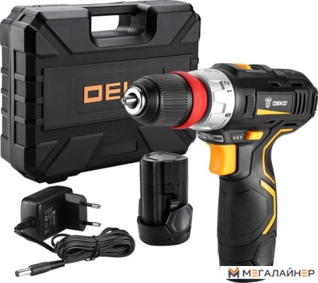 Дрель-шуруповерт Deko GCD12DU3 063-4082 (с 2-мя АКБ, кейс) купить в Минске с доставкой
