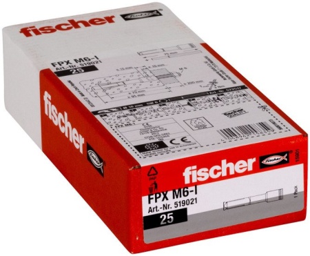 Анкерный болт Fischer FPX M6-I 519021 (25 шт) купить в Минске с доставкой