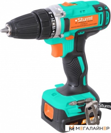 Дрель-шуруповерт Sturm CD3614 (с 2-мя АКБ, кейс) купить в Минске с доставкой