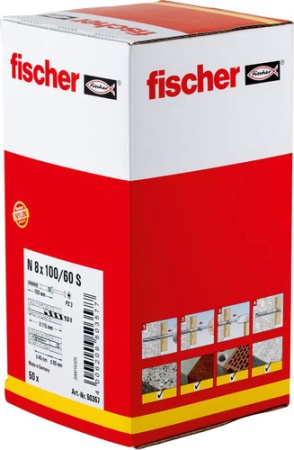 Дюбель-гвоздь Fischer N 8 x 100/60 S 50357 (50 шт)