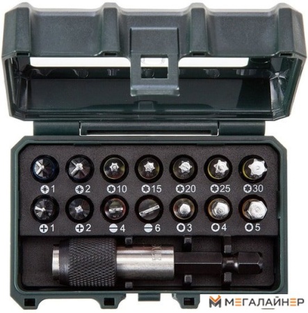 Набор бит Metabo 626703000 (15 предметов) купить в Минске с доставкой
