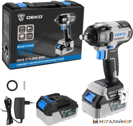 Гайковерт Deko DKIS20 063-4432 (с 1-им АКБ, кейс) купить в Минске с доставкой