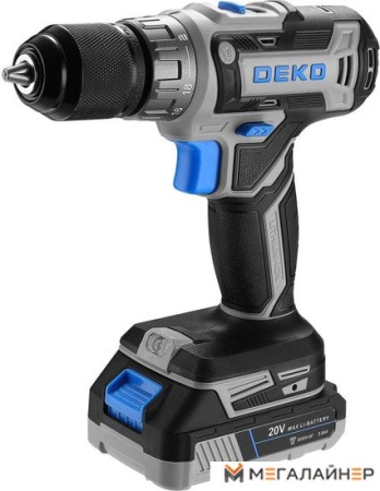 Дрель-шуруповерт Deko DKCD20V PRO 080-1001 (с 2-мя АКБ, кейс, оснастка) купить в Минске с доставкой