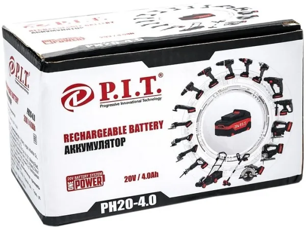 Аккумулятор P.I.T PH20-4.0 (20В/4 Ah) купить в Минске с доставкой