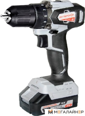Дрель-шуруповерт Интерскол ДА-13/18ВК (без АКБ, кейс) купить в Минске с доставкой
