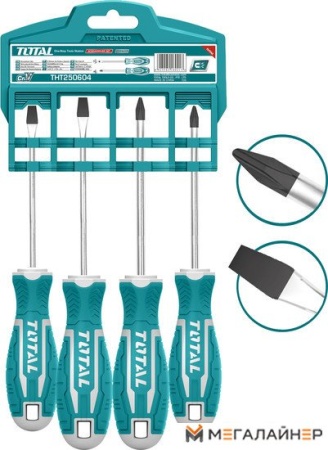 Набор отверток Total THT250604 (4 предмета) купить в Минске с доставкой