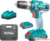 Ударная дрель-шуруповерт Total TIDLI200215 (с 2-мя АКБ, кейс) купить в Минске с доставкой