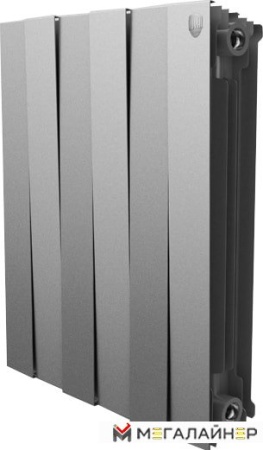 Биметаллический радиатор Royal Thermo PianoForte 500 Silver Satin (12 секций)
