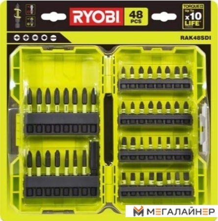 Набор бит Ryobi RAK48SDI (48 предметов) купить в Минске с доставкой