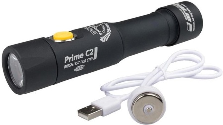 Фонарь Armytek Prime C2 XP-L Magnet USB (белый свет) + 18650 Li-Ion