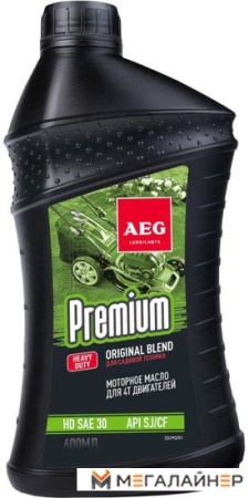 Моторное масло AEG Lubricants Premium HD SAE 30 API SJ/CF 0.6л