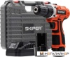 Дрель-шуруповерт Skiper CS2600-1 (с 2-мя АКБ, кейс) купить в Минске с доставкой