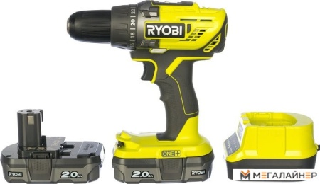 Дрель-шуруповерт Ryobi R18DD3-220S 5133003348 (с 2-мя АКБ 2 Ah, сумка) купить в Минске с доставкой