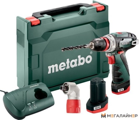 Дрель-шуруповерт Metabo PowerMaxx BS Quick Basic 600156950 (с 2-мя АКБ, кейс, 2 патрона) купить в Минске с доставкой
