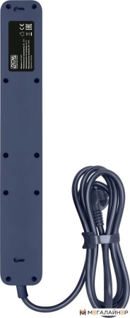 Купить Стабилизатор Powercom SP-06W (1.8м, 6 розеток, белый/серый) в Минске с доставкой