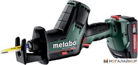 Сабельная пила Metabo SSE 18 LTX BL Compact 602366500 (с 2-мя АКБ, кейс) купить в Минске с доставкой