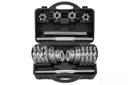 Гантели с грифом для штанги Alpin DB-30кг