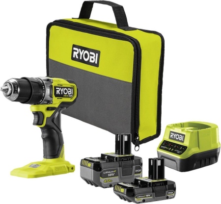 Ударная дрель-шуруповерт Ryobi RPD18C1-242S 5133006524 (с 2-мя АКБ, сумка) купить в Минске с доставкой