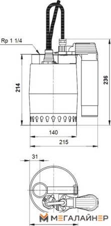 Дренажный насос Grundfos Unilift KP 250 AV 1 купить в Минске с доставкой