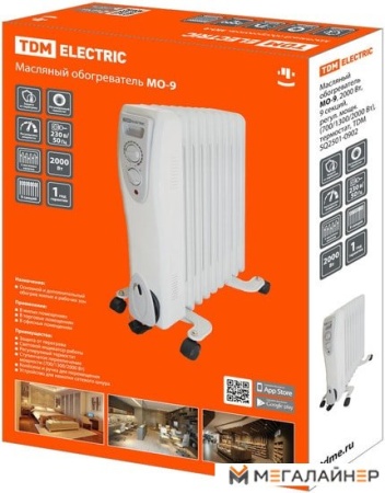 Масляный радиатор TDM Electric SQ2501-0902