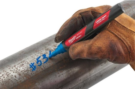 Купить Набор маркеров строительных Milwaukee Inkzall 4932492144 (12 шт, синий) в Минске с доставкой