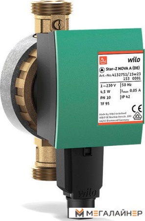Циркуляционный насос Wilo Star-Z NOVA C купить в Минске с доставкой