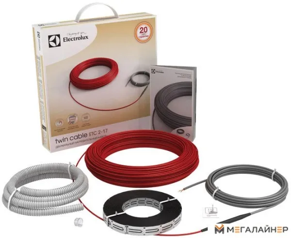 Нагревательный кабель Electrolux Twin Cable ETC 2-17-2000