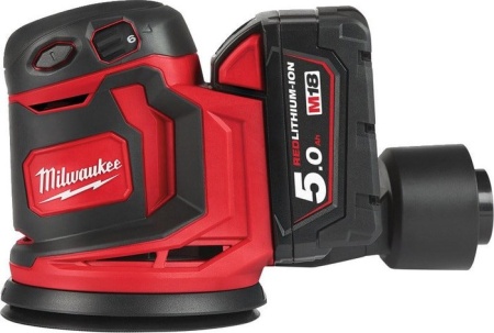 Эксцентриковая шлифмашина Milwaukee M18 BOS125-502B 4933464229 (с 2-мя АКБ, сумка) купить в Минске с доставкой
