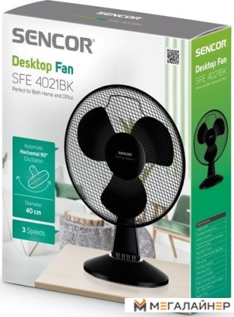 Вентилятор Sencor SFE 4021BK
