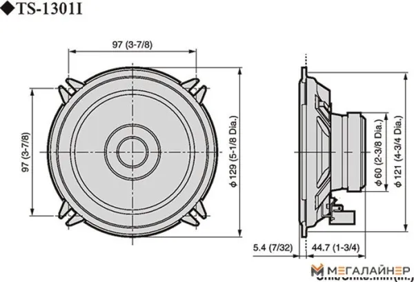 Компонентная АС Pioneer TS-1301i