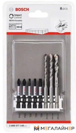 Набор бит Bosch 2608577145 (8 предметов) купить в Минске с доставкой