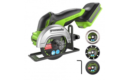 Угловая шлифмашина Greenworks GD24UCS (без АКБ) купить в Минске с доставкой