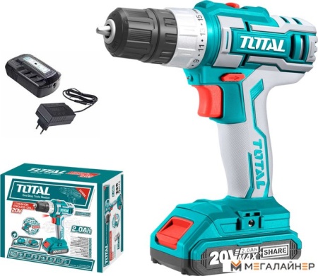 Дрель-шуруповерт Total TDLI20024 (с 1-им АКБ) купить в Минске с доставкой